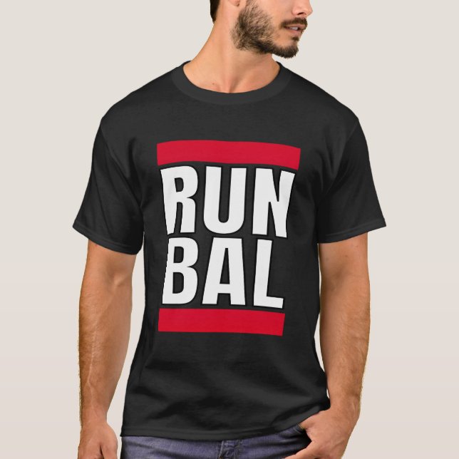 Camiseta Correr Bal Runner Baltimore Marathon Corriendo Mar (Anverso)