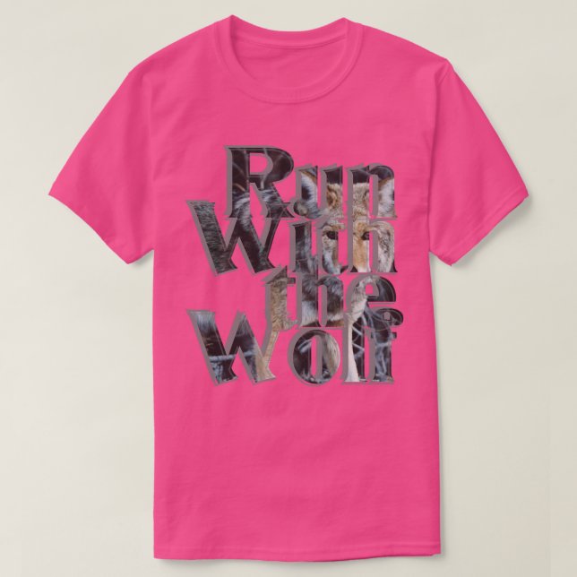 Camiseta Correr con el lobo (Diseño del anverso)