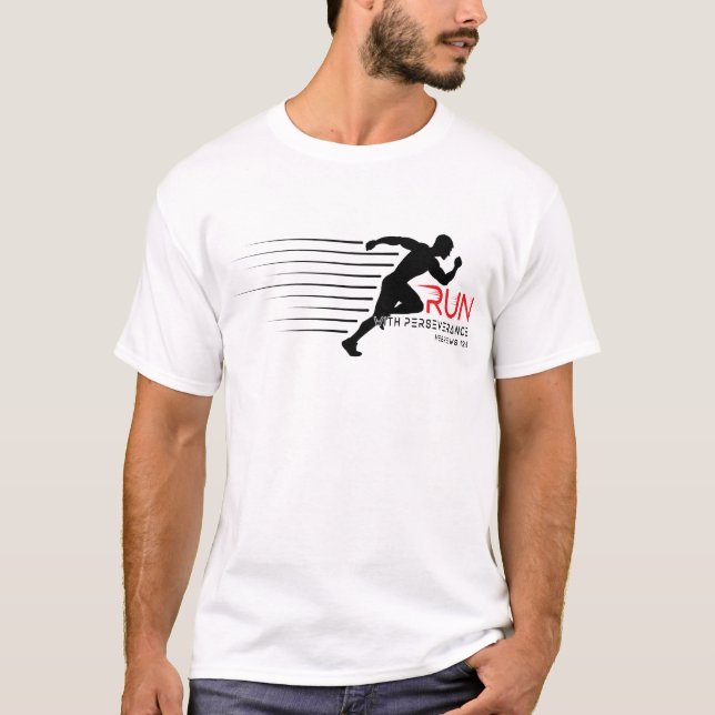 Camiseta Correr con perseverancia (Anverso)