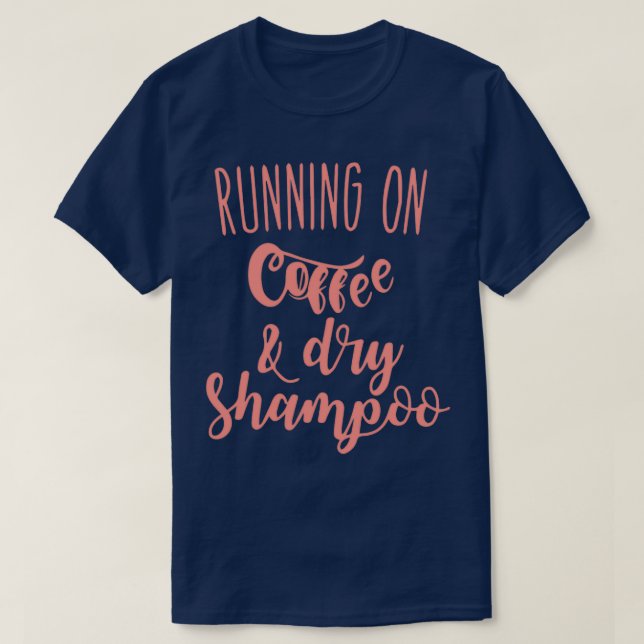Camiseta correr en café y champú seco 1 (Diseño del anverso)