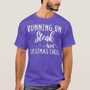 Camiseta correr en filete y los navidades animan el regalo 