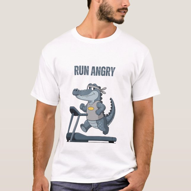 Camiseta Correr Enojado (Anverso)