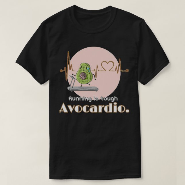 Camiseta CORRER ES DIFÍCIL AVOCARDIO Classic TShirt (Diseño del anverso)