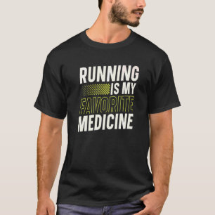 Camiseta Correr es mi favorito en la Maratón Maratón de Med
