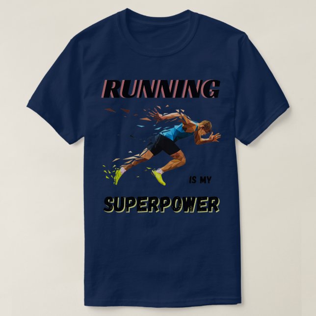 Camiseta Correr es mi superpotencia 2 (Diseño del anverso)