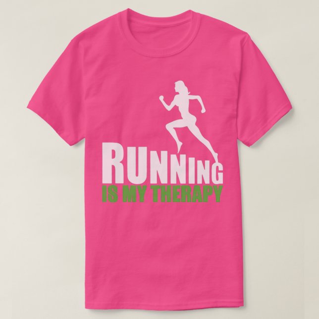 Camiseta Correr es mi terapia 2 (Diseño del anverso)