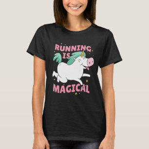 Camiseta Correr es Unicornio Mágico