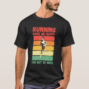 Camiseta Correr me hace feliz no tanto