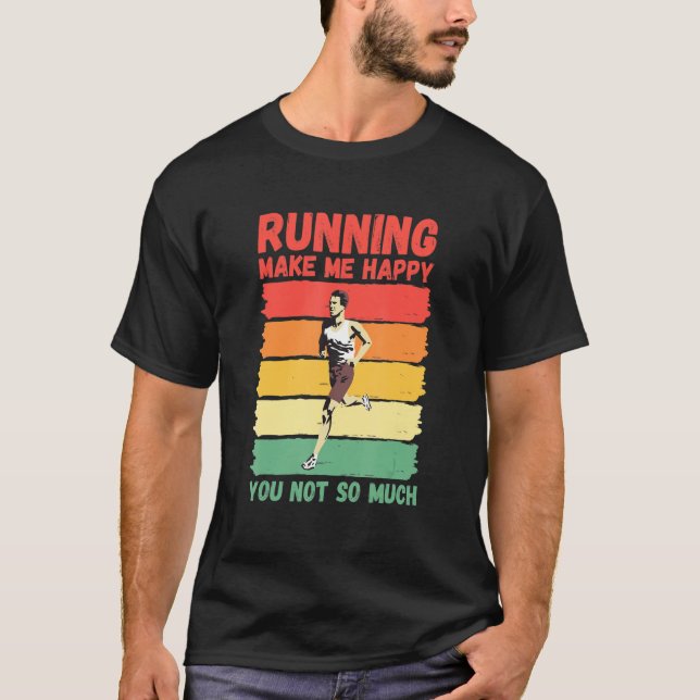 Camiseta Correr me hace feliz no tanto (Anverso)