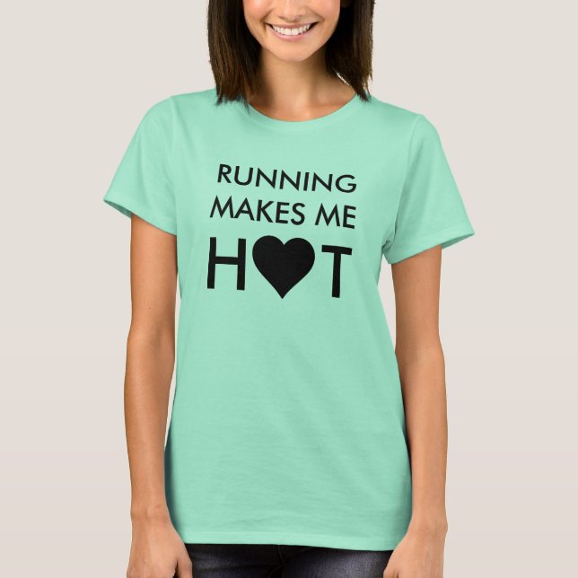 Camiseta Correr me pone caliente (Anverso)