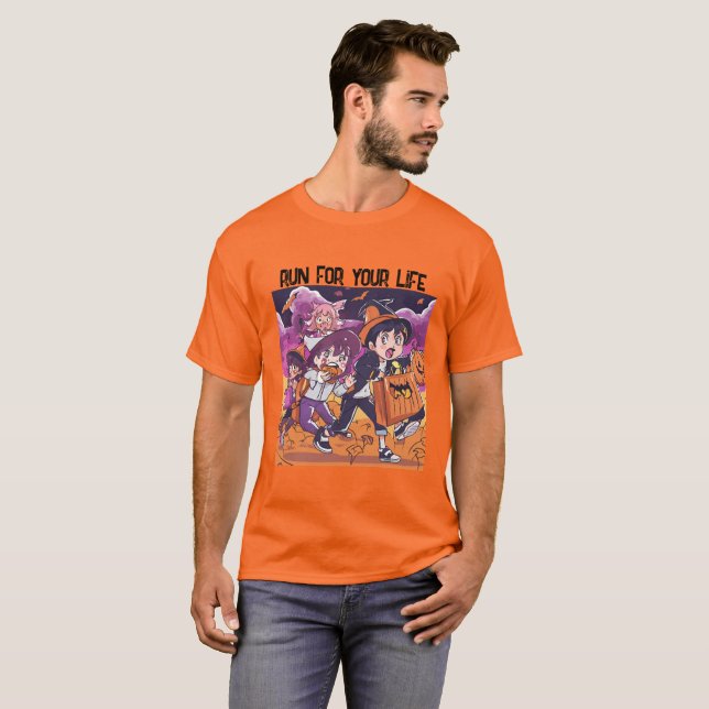 Camiseta Correr por su Halloween de vida (Anverso completo)