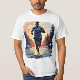 Camiseta Correr tarde es mi cardio