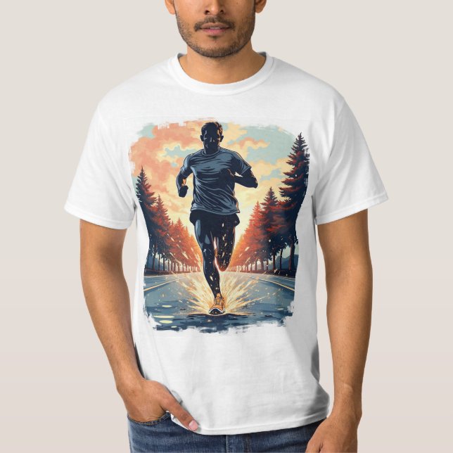 Camiseta Correr tarde es mi cardio (Anverso)