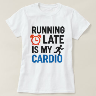 Camiseta Correr tarde es mi cardio