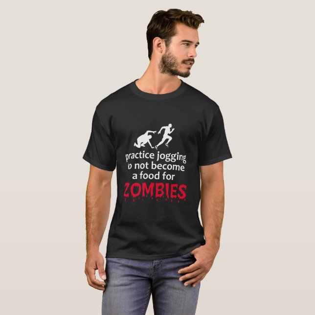 Camiseta Correr zombies (Anverso completo)