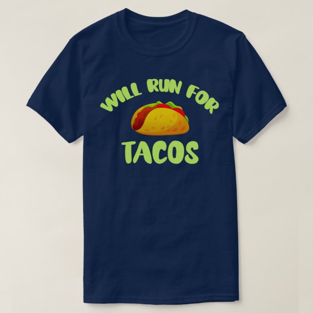 Camiseta Correrán por los tacos (Diseño del anverso)