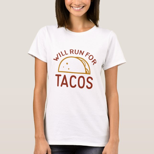 Camiseta Correrán Por Tacos (Anverso)