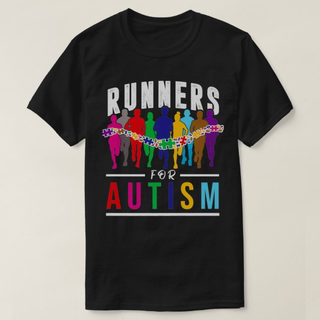 Camiseta Correras Para Concienciar Sobre El Autismo Autista (Diseño del anverso)