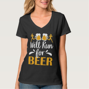 Camiseta Correré Por Cerveza, Mujeres Corredoras, Regalo Di