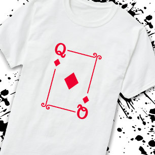 Camiseta Correspondencia de diamantes de la reina con tarje