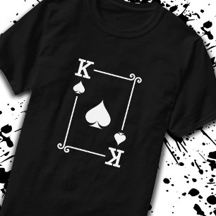 Camiseta Correspondencia de las tarjetas King Spades Suite 