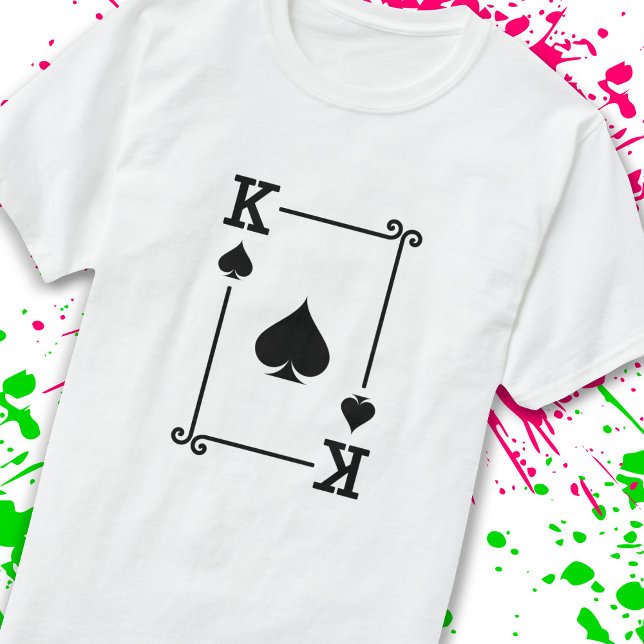 Camiseta Correspondencia de las tarjetas King Spades Suite  (Subido por el creador)