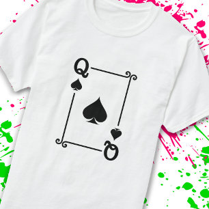 Camiseta Correspondencia de picos de reina con tarjetas de 