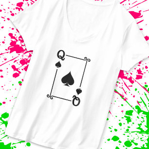 Camiseta Correspondencia de picos de reina con tarjetas de 