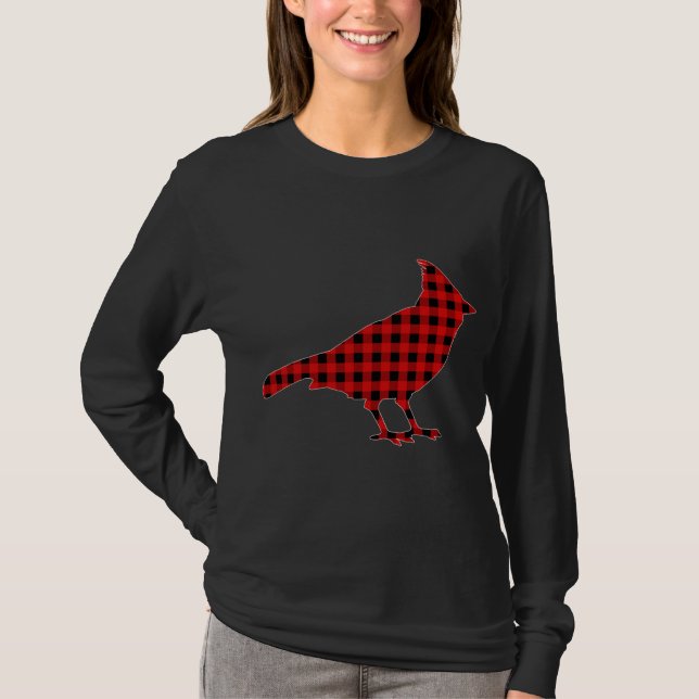 Camiseta Correspondiente Christm Bird, Cardinal Búfalo (Anverso)