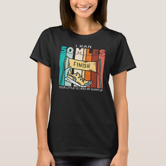 Camiseta Corrí 50 Millas Amo Correr (Anverso)