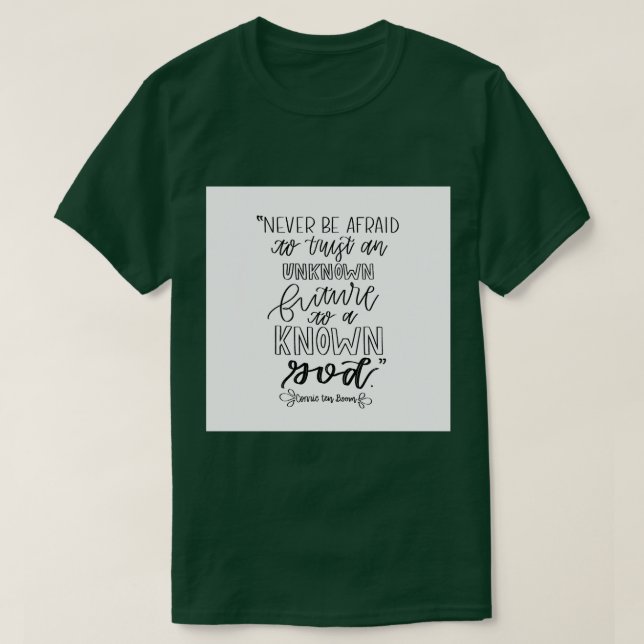 Camiseta Corrie diez presupuesto de auge (Diseño del anverso)