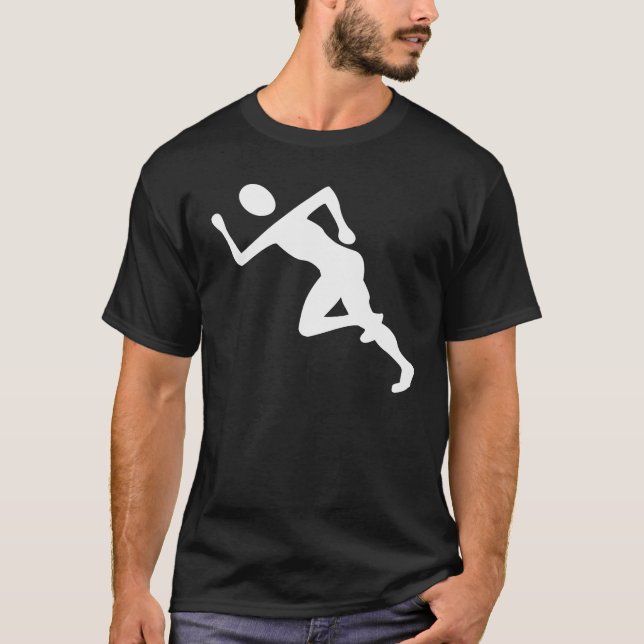 Camiseta Corriendo - Blanco (Anverso)