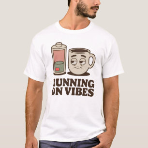 Camiseta Corriendo con buenas vibras   Diseño divertido de 