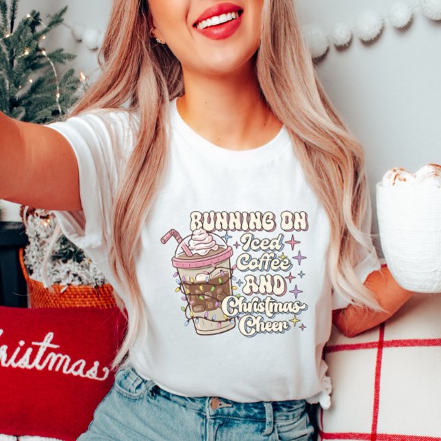 Camiseta Corriendo con café helado y Navidades animan a la  (Subido por el creador)