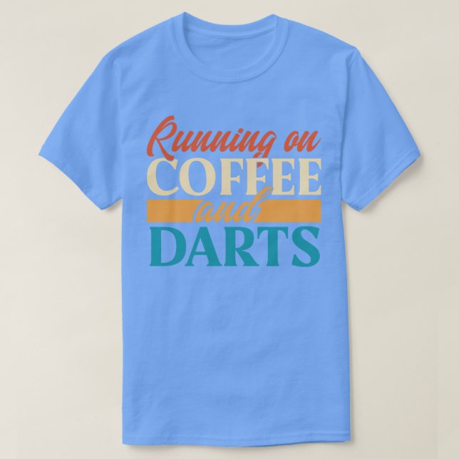 Camiseta Corriendo con café y dardos (Diseño del anverso)