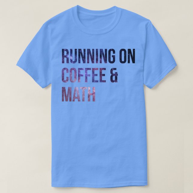 Camiseta Corriendo con café y matemáticas 1 (Diseño del anverso)