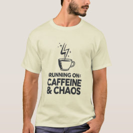 Camiseta Corriendo con Cafeína y Caos