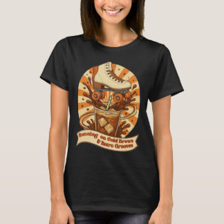 Camiseta Corriendo con cervezas frías y ritmos retro