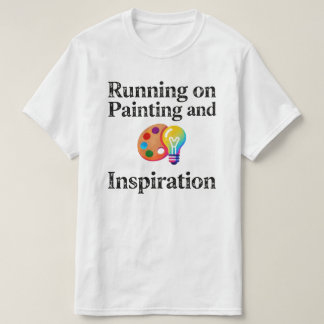 Camiseta Corriendo con Pintura e Inspiración Motivacional
