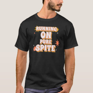 Camiseta Corriendo con pura rabia cita divertida y sarcásti