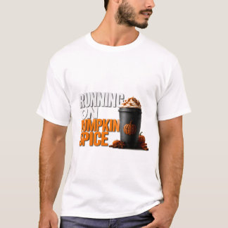 Camiseta 🎃 Corriendo con sabor a calabaza Otoño Halloween