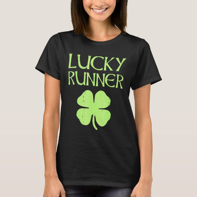 Camiseta Corriendo - Día de San Patricio Irlandés corriendo (Anverso)