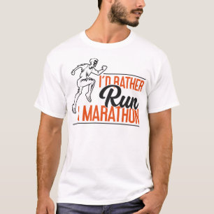 Camiseta Corriendo Jogging Prefiero Correr Una Maratón