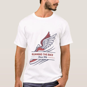 Camiseta Corriendo la Carrera Desde 1976 Mes de la Historia