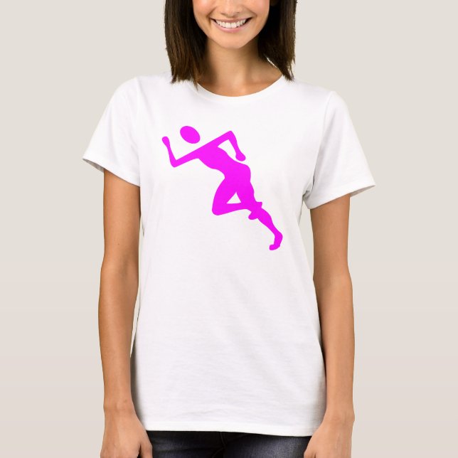Camiseta Corriendo - Magenta (Anverso)