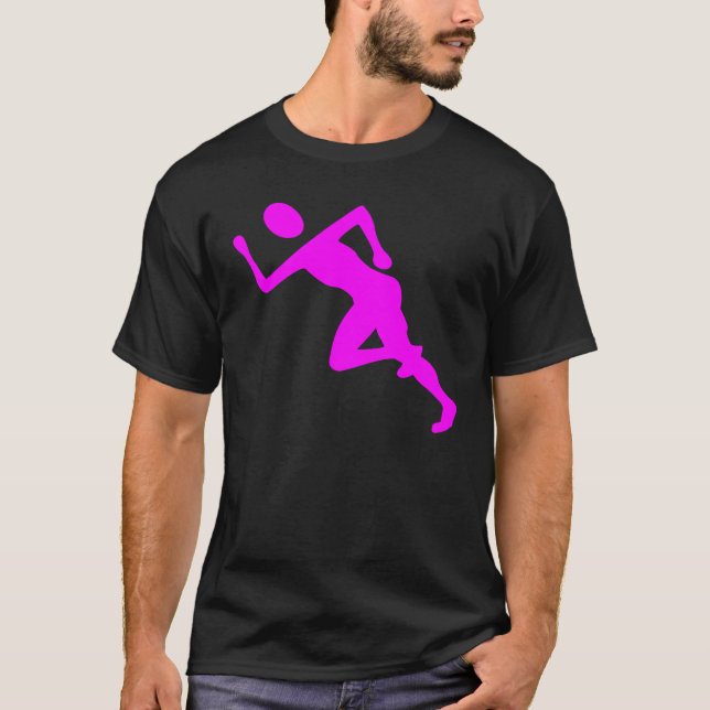 Camiseta Corriendo - Magenta (Anverso)