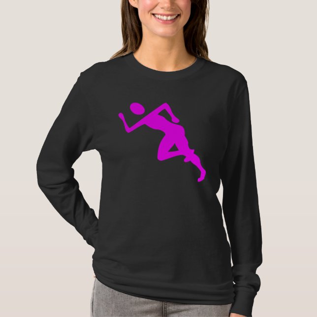 Camiseta Corriendo - Magenta (Anverso)