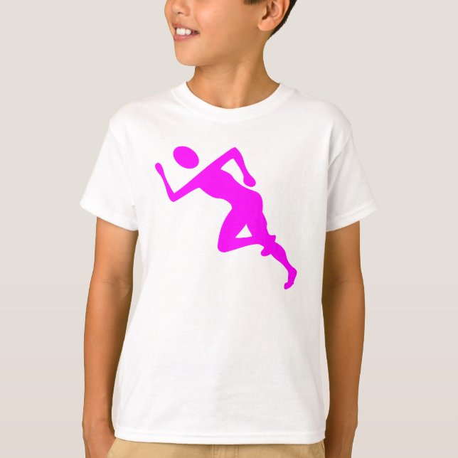 Camiseta Corriendo - Magenta (Anverso)
