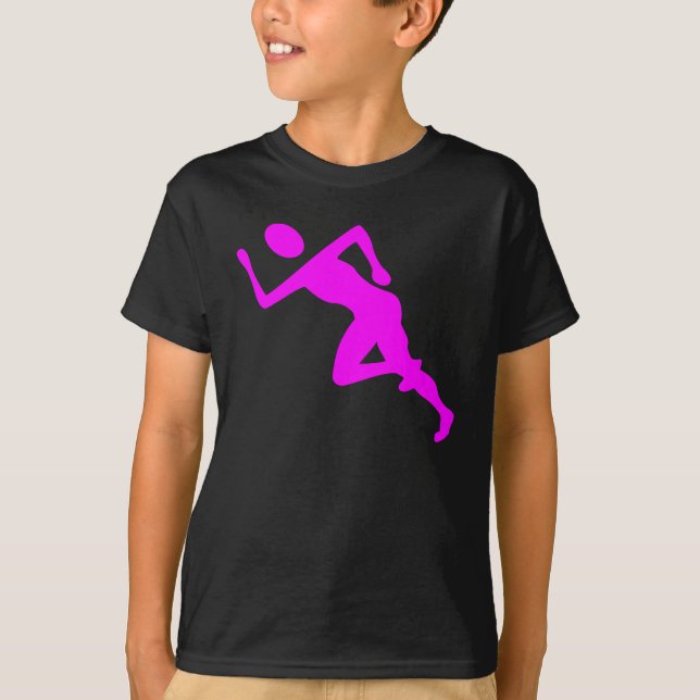 Camiseta Corriendo - Magenta (Anverso)