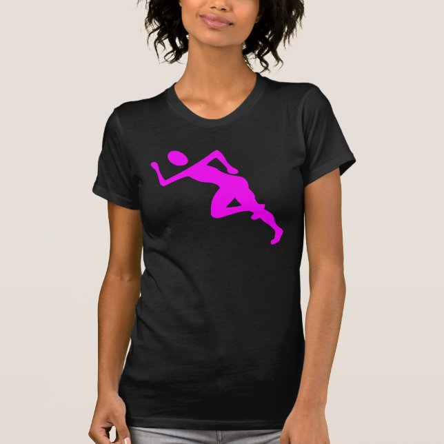 Camiseta Corriendo - Magenta (Anverso)